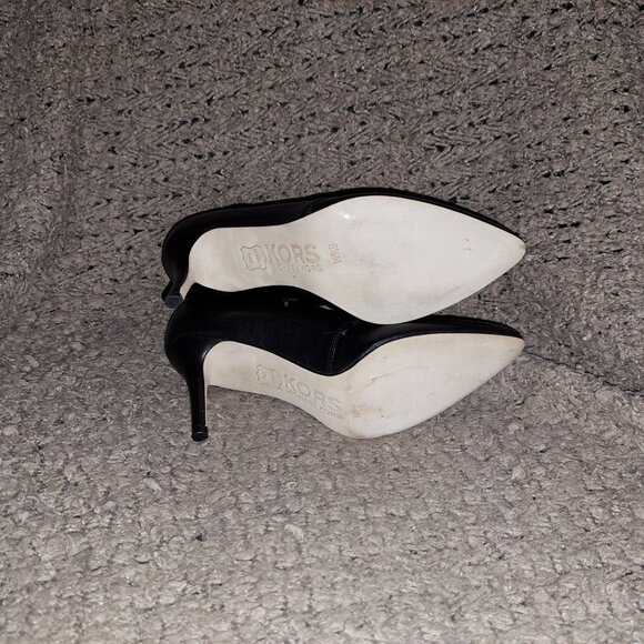 KORS MICHAEL KORS-Black Leather Lace Up Cage Stiletto Booties-Sz 6.5M-NWOB - Picture 8 of 8